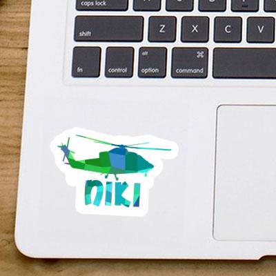 Sticker Helikopter Niki Notebook Image