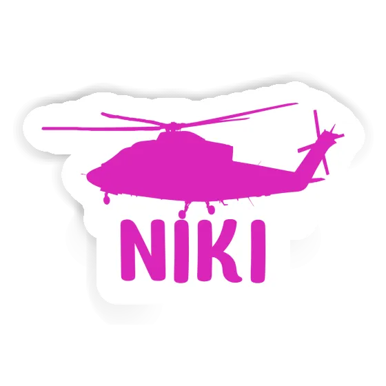 Sticker Niki Helicopter Gift package Image