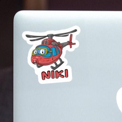 Helicopter Sticker Niki Laptop Image