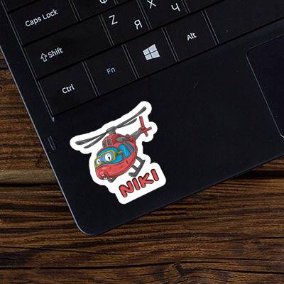 Helicopter Sticker Niki Laptop Image