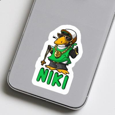 Hip-Hop Penguin Sticker Niki Laptop Image