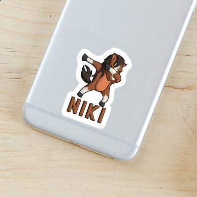 Dabbing Horse Sticker Niki Laptop Image