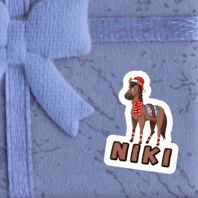 Autocollant Niki Cheval de Noël Gift package Image