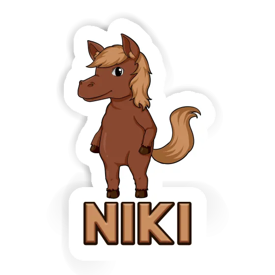 Sticker Niki Horse Laptop Image