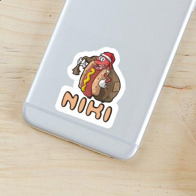 Niki Aufkleber Hot Dog Notebook Image