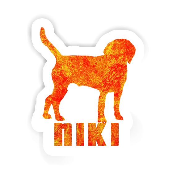 Niki Autocollant Chien Notebook Image