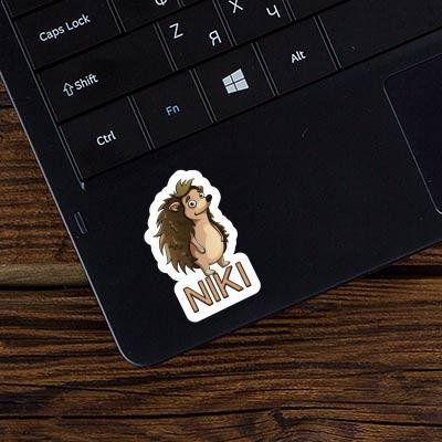 Standing Hedgehog Sticker Niki Laptop Image