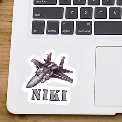 Niki Sticker Airplane Notebook Image