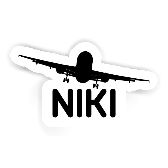 Sticker Niki Airplane Notebook Image