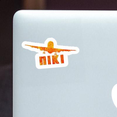 Niki Sticker Flugzeug Laptop Image