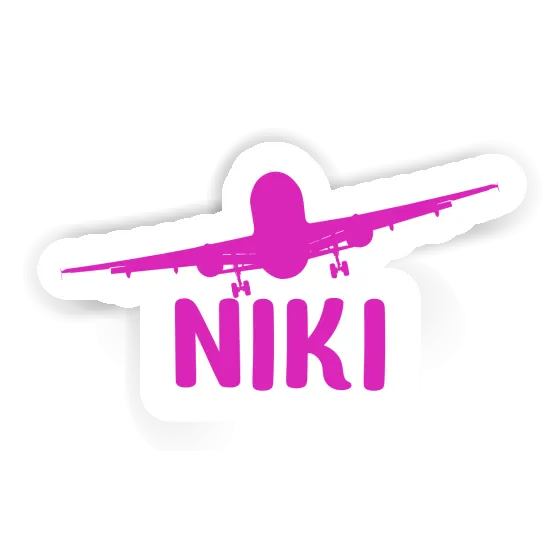 Sticker Airplane Niki Notebook Image