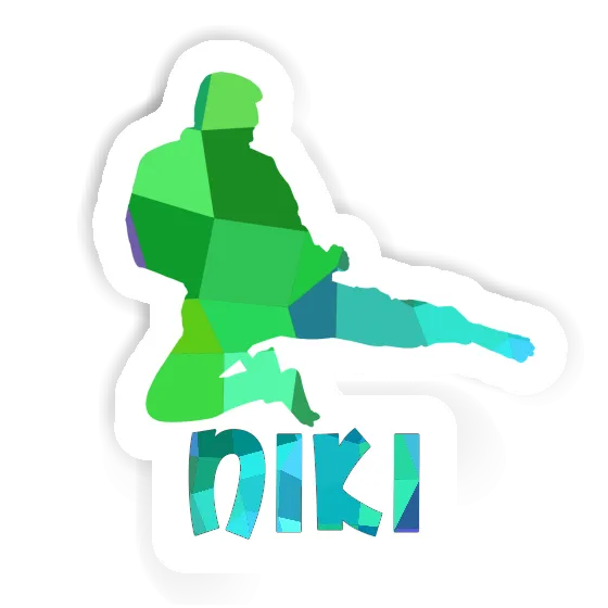 Sticker Niki Karateka Notebook Image