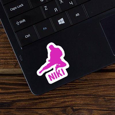 Sticker Niki Karateka Laptop Image