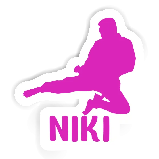 Sticker Niki Karateka Notebook Image