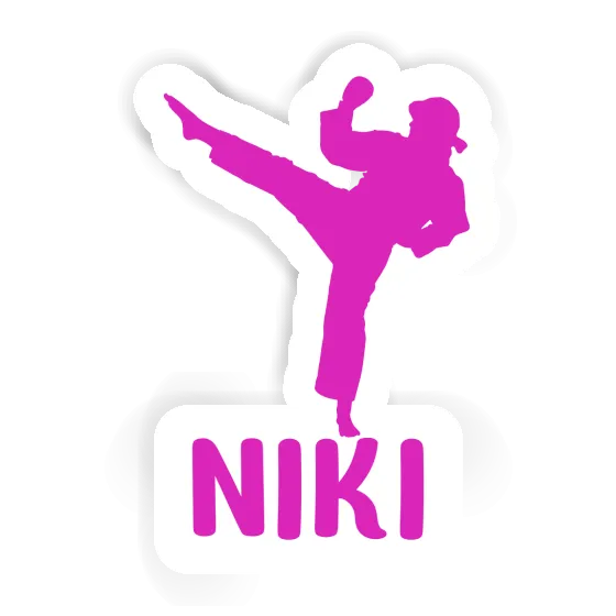 Sticker Karateka Niki Notebook Image