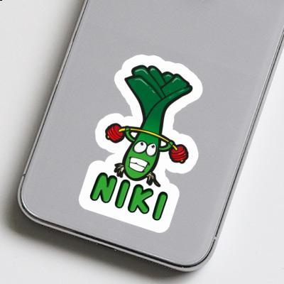 Niki Sticker Weightlifter Notebook Image