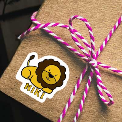 Niki Autocollant Lion Gift package Image