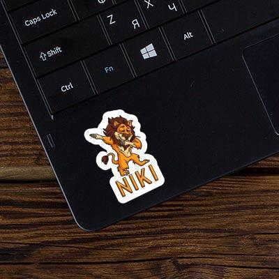 Dabbing Lion Sticker Niki Gift package Image