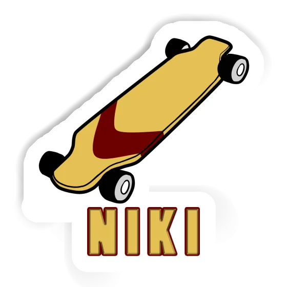 Niki Sticker Longboard Notebook Image