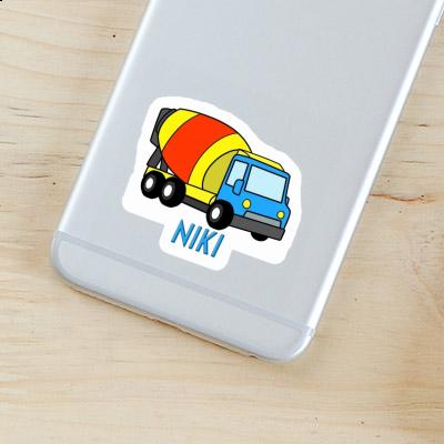 Mixer Truck Sticker Niki Laptop Image