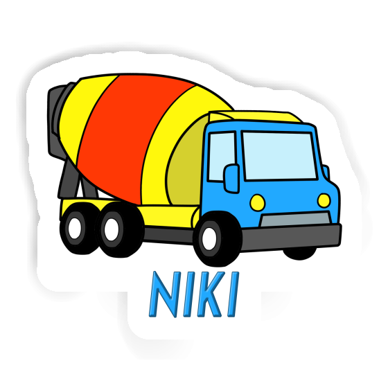 Mixer Truck Sticker Niki Gift package Image