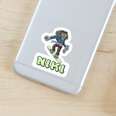 Sticker Snowboarder Niki Image