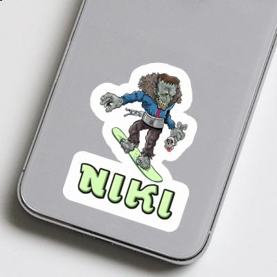 Sticker Niki Snowboarder Image