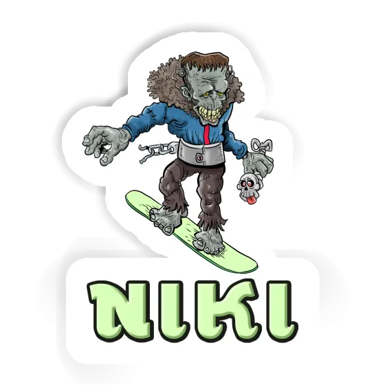 Sticker Snowboarder Niki Gift package Image