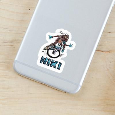 Niki Sticker Biker Laptop Image