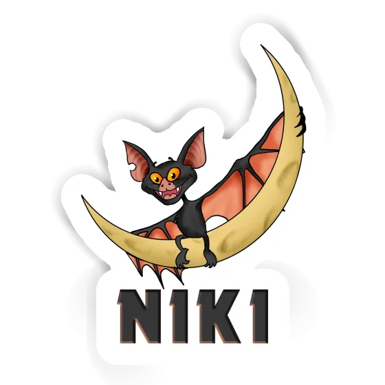 Niki Autocollant Chauve-souris Notebook Image