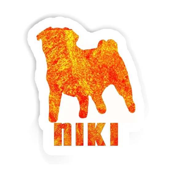 Niki Sticker Pug Notebook Image