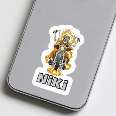 Niki Autocollant Motocycliste Image