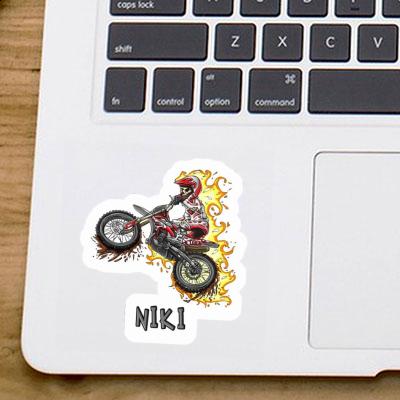 Sticker Dirt Biker Niki Image