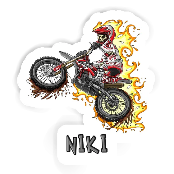 Sticker Dirt Biker Niki Laptop Image