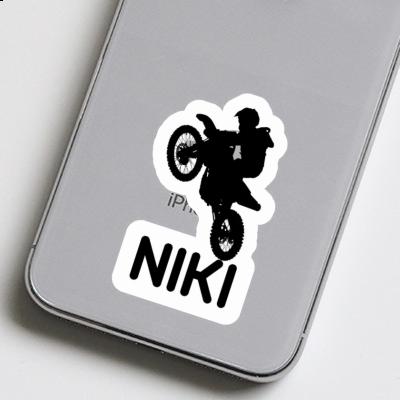 Sticker Niki Motocross Jumper Notebook Image