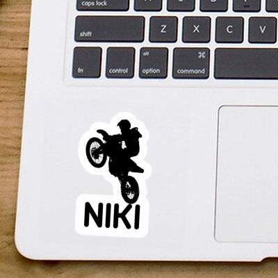 Sticker Niki Motocross Jumper Laptop Image