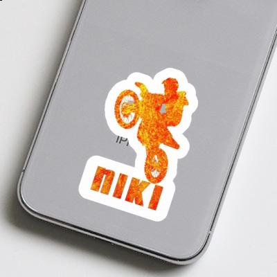 Sticker Motocross Rider Niki Notebook Image