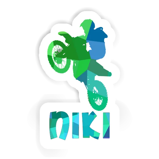 Sticker Motocross Rider Niki Gift package Image