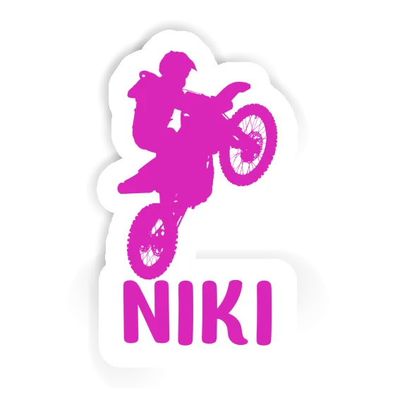 Sticker Motocross Rider Niki Laptop Image