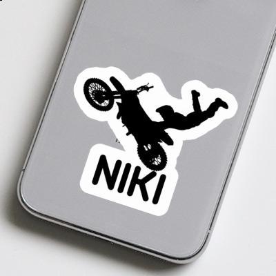 Niki Aufkleber Motocross-Fahrer Laptop Image