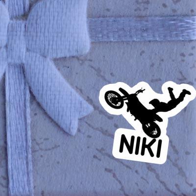 Niki Sticker Motocross-Fahrer Laptop Image