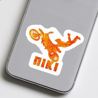 Niki Sticker Motocross-Fahrer Notebook Image