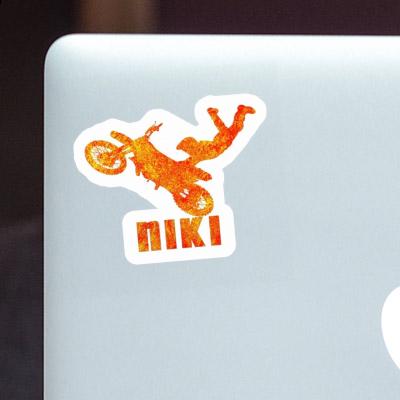 Niki Sticker Motocross-Fahrer Laptop Image