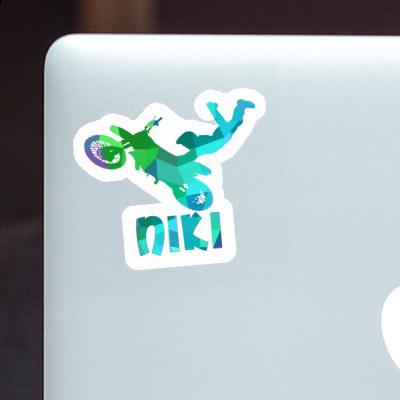 Niki Sticker Motocross-Fahrer Notebook Image