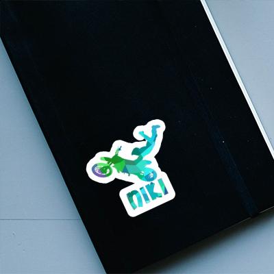 Niki Sticker Motocross-Fahrer Laptop Image