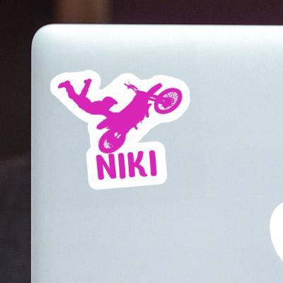 Sticker Motocross-Fahrer Niki Laptop Image