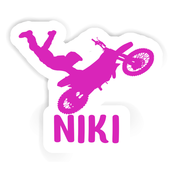 Sticker Motocross-Fahrer Niki Gift package Image