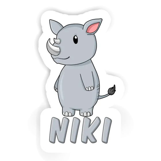 Sticker Niki Rhinoceros Gift package Image