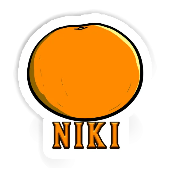 Orange Autocollant Niki Image