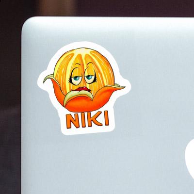 Sticker Orange Niki Gift package Image